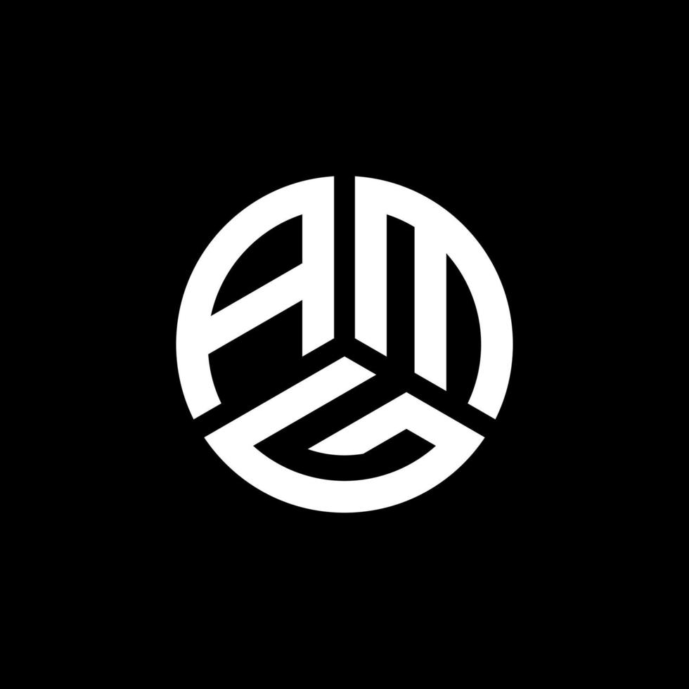 design de logotipo de carta amg em fundo branco. conceito de logotipo de carta de iniciais criativas da amg. design de letra amg. vetor