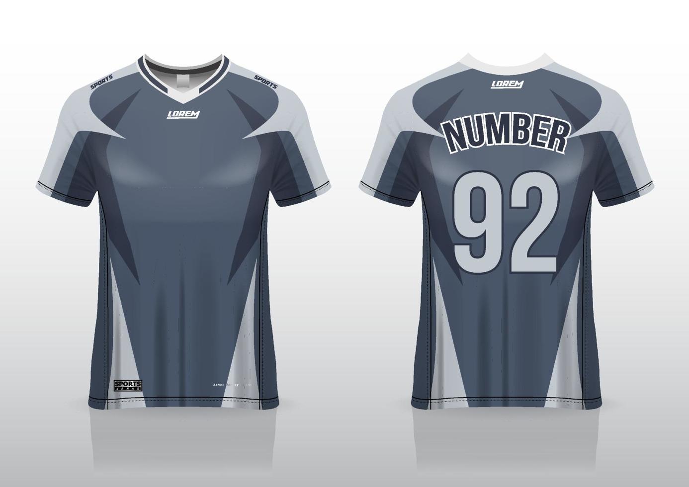 design de camisa de futebol para esportes ao ar livre vetor