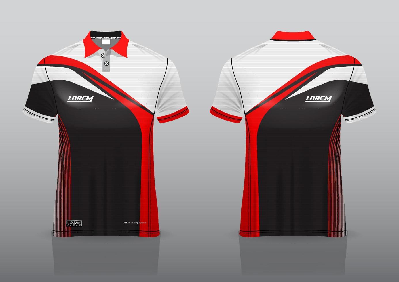 design de uniforme de camisa polo para esportes ao ar livre vetor