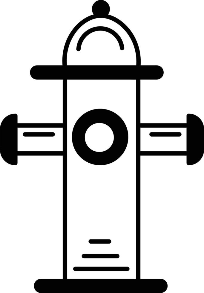 ícone de pilar de hidrante vetor