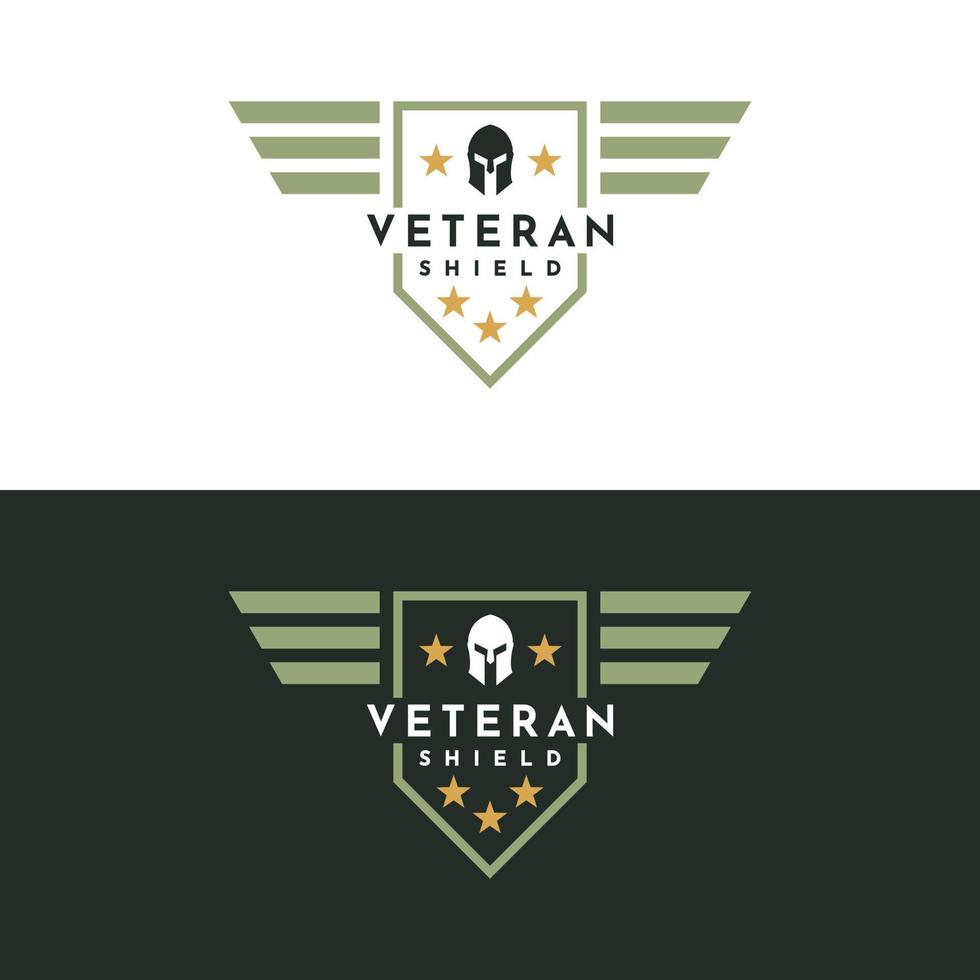 capacete de guerreiro espartano grego com vetor de design de logotipo de etiqueta de emblema de emblema de asas