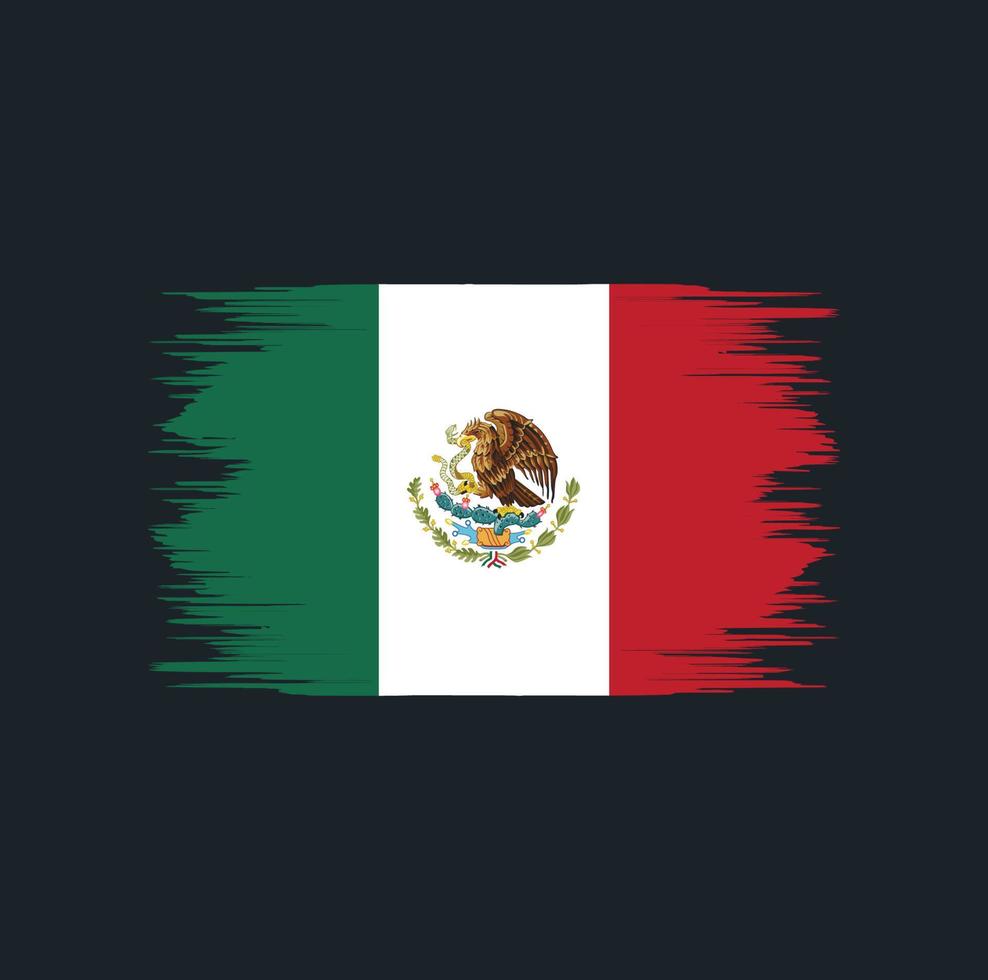 escova de bandeira do méxico vetor