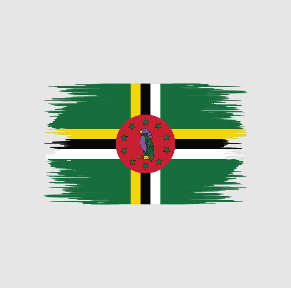 escova bandeira dominica vetor