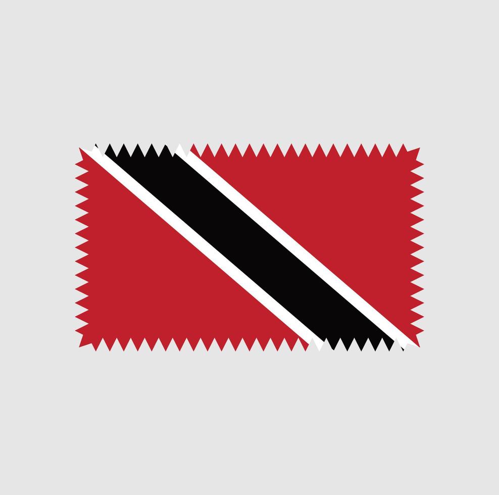 desenho vetorial de bandeira de trinidad e tobago. bandeira nacional vetor