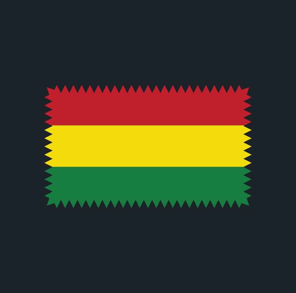 desenho vetorial de bandeira da bolívia. bandeira nacional vetor