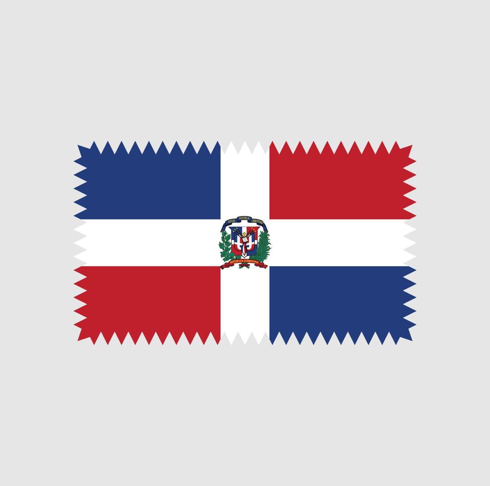 design de vetor de bandeira da república dominicana. bandeira nacional