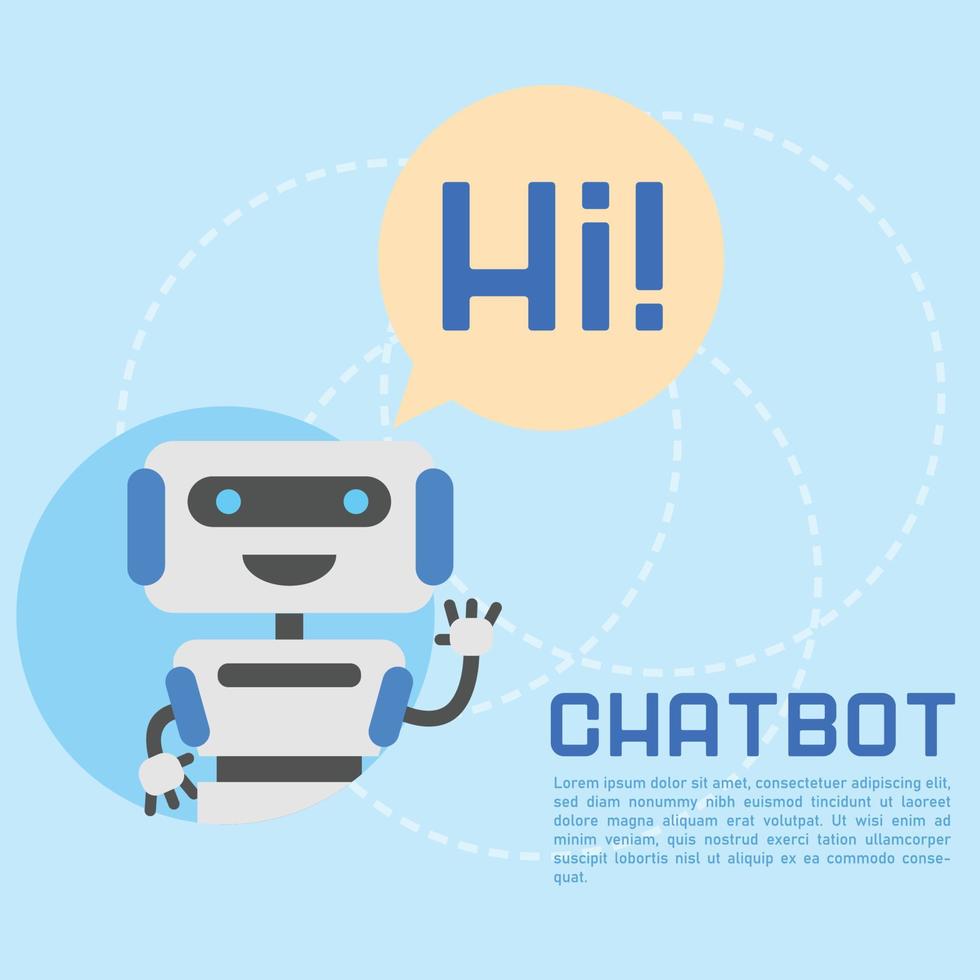 vetor livre de conceito de design de chatbot