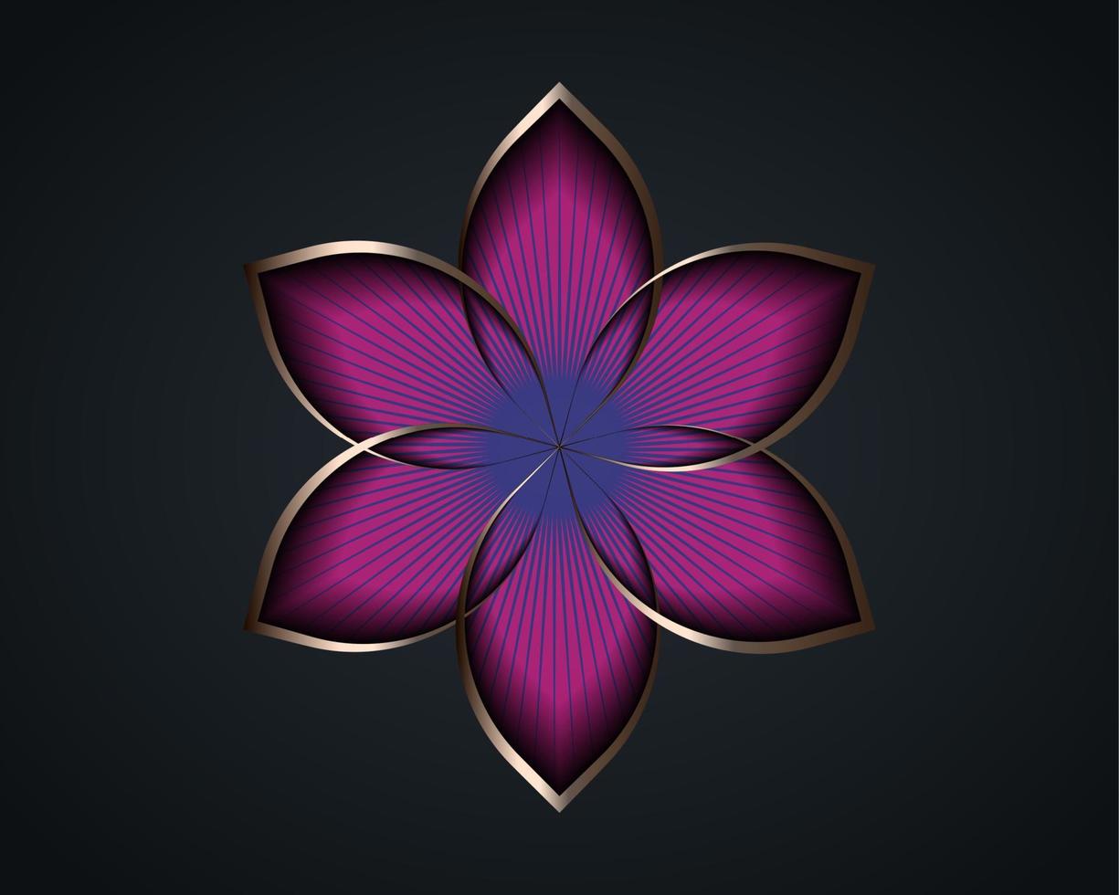 mandala de flor de lótus prateada, semente da geometria sagrada do símbolo da vida. ícone do logotipo mística geométrica da flor rosa esotérica de alquimia. vector ouro linha arte amuleto meditativo divino isolado em preto