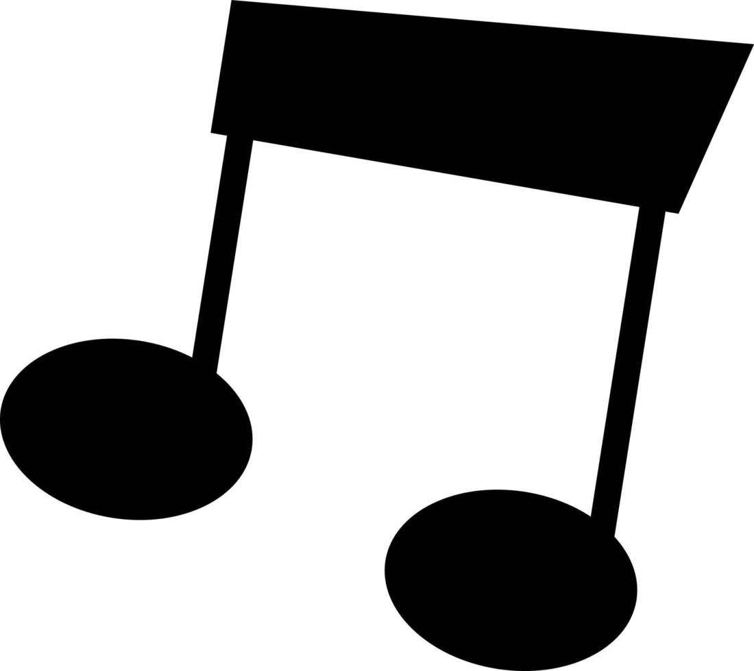design de ícone de música de tom. observe o ícone da música no design moderno de estilo simples. ilustração vetorial. vetor