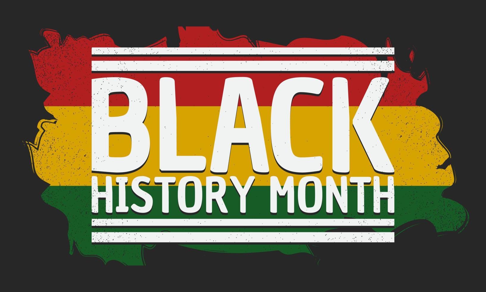 ilustração em vetor do mês da história negra.