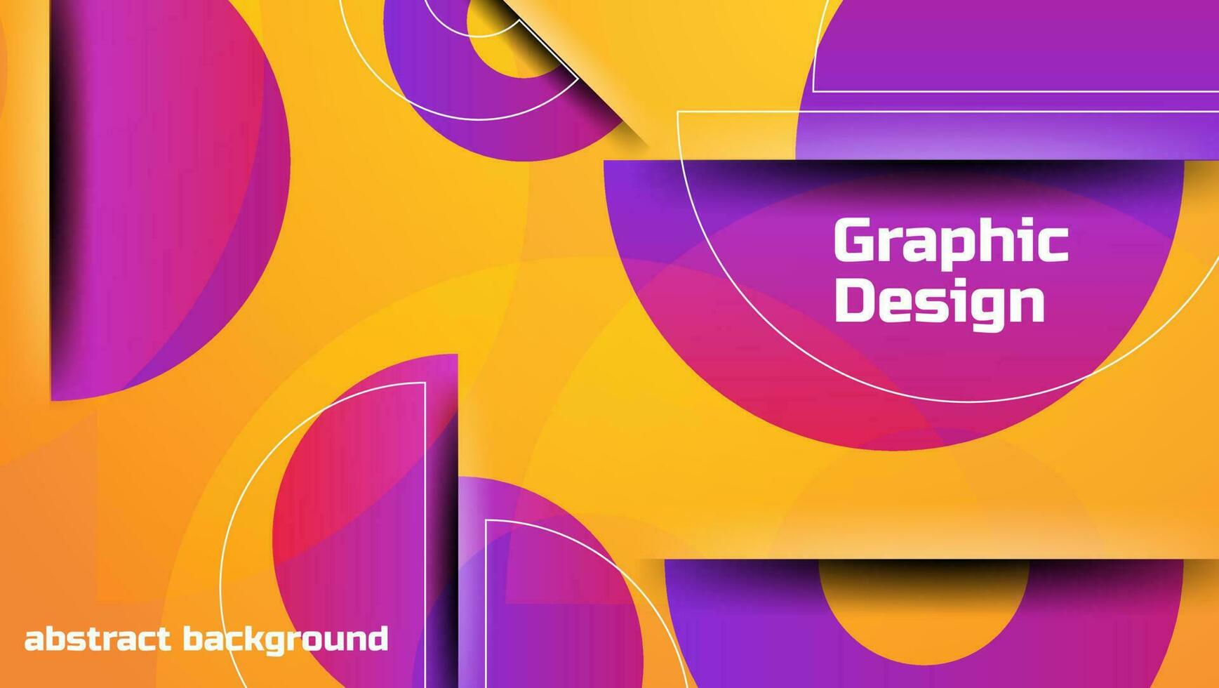 fundo gradiente roxo abstrato com composição de formas geométricas. vetor