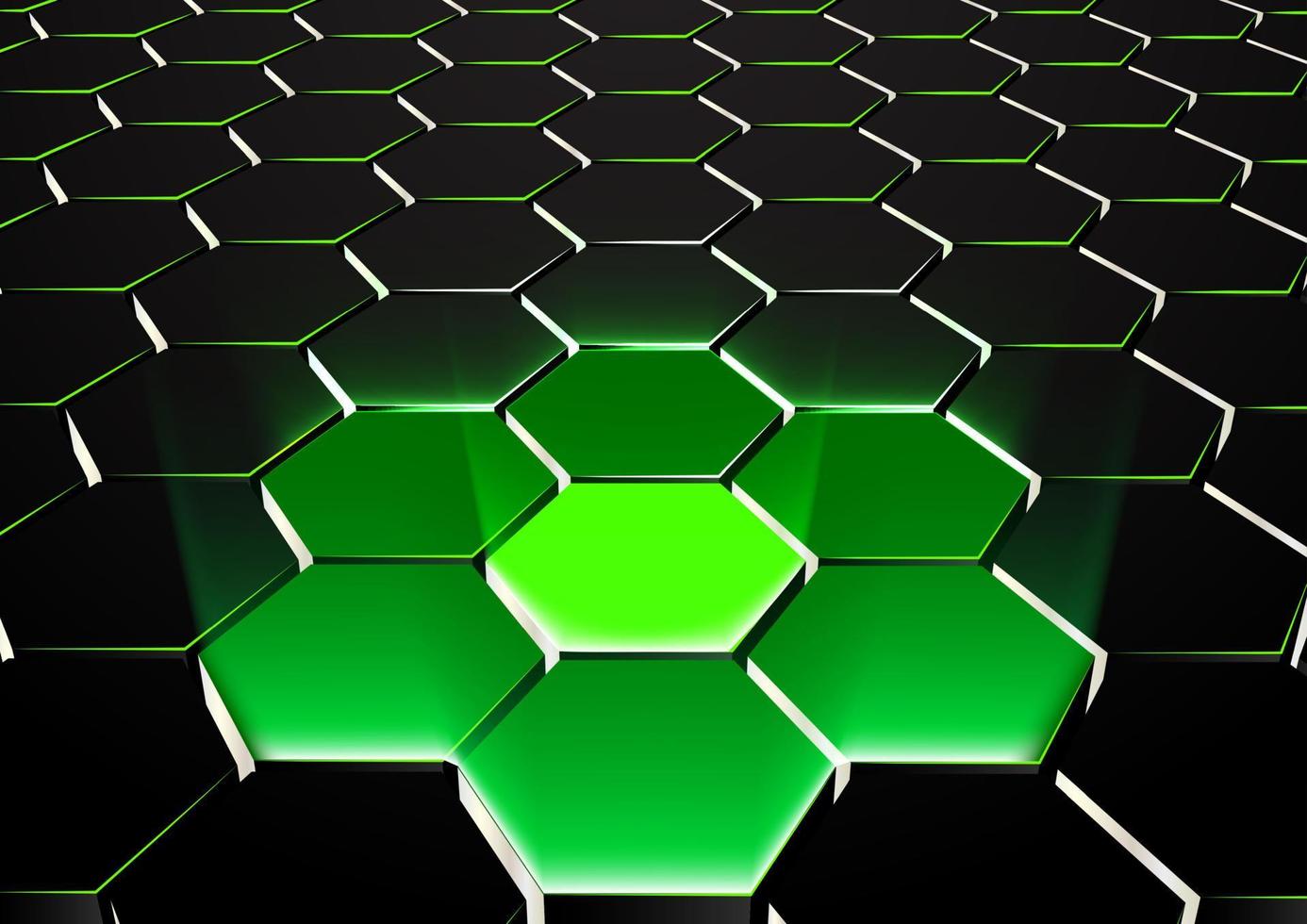 ilustração em vetor de fundo hexagonal abstrato