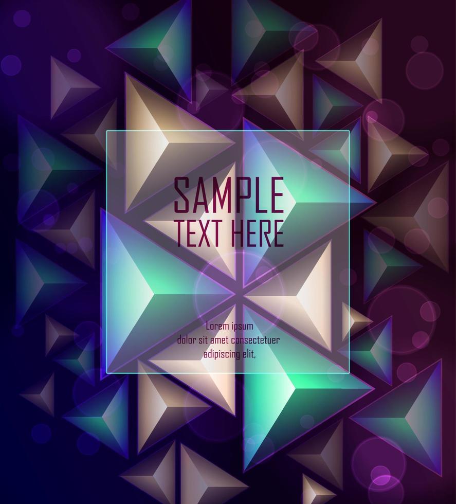 ilustração em vetor de fundo abstrato polígono com espaço para texto