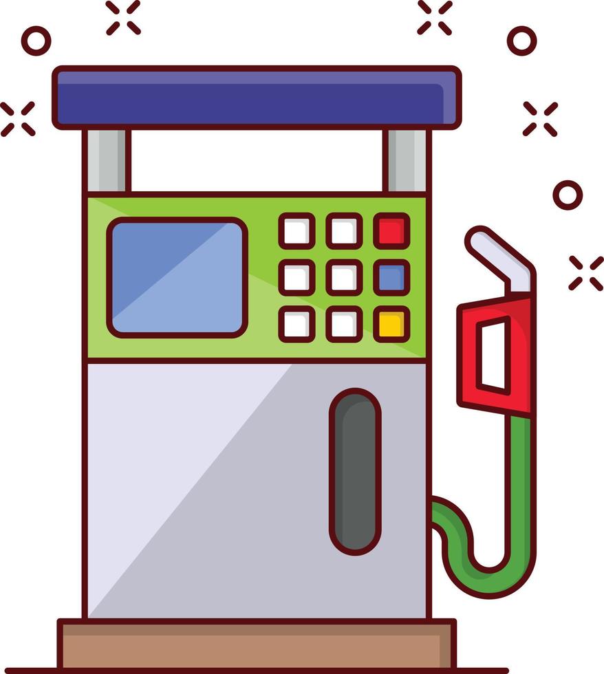 ilustração vetorial de bomba de gasolina em símbolos de qualidade background.premium. ícones vetoriais para conceito e design gráfico. vetor