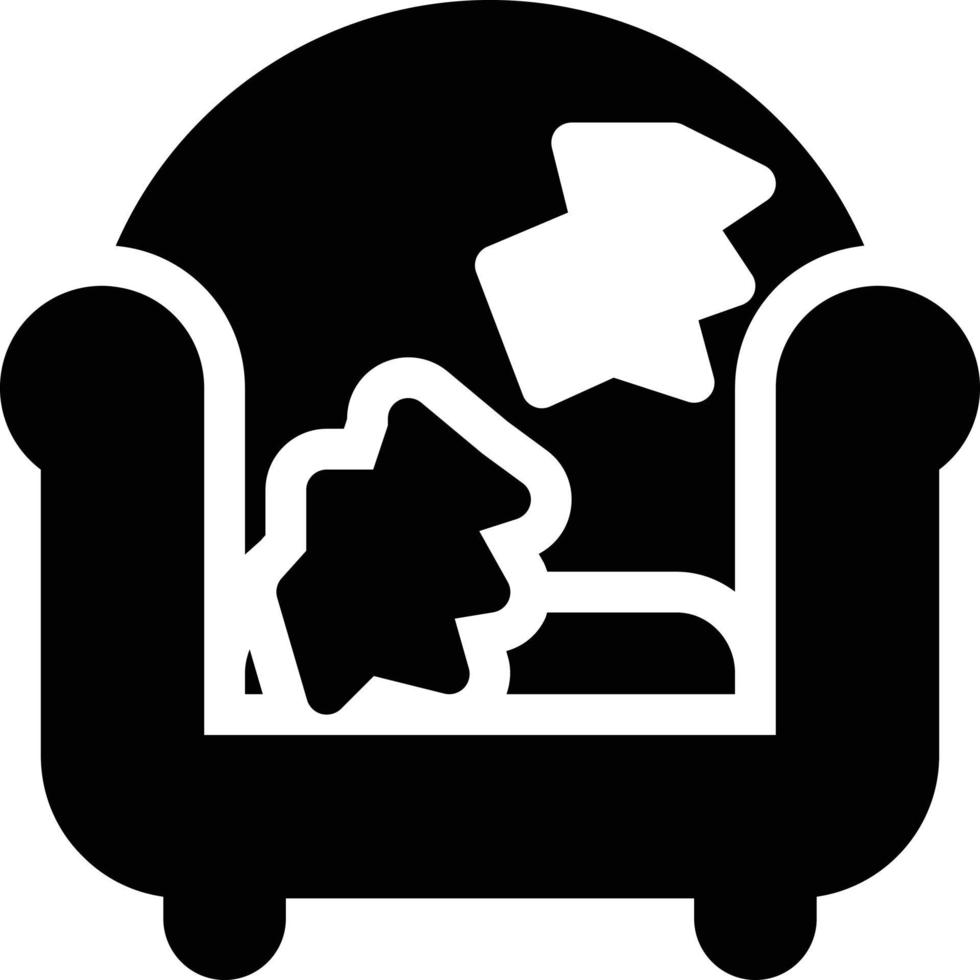 ilustração em vetor sofá em símbolos de qualidade background.premium. ícones vetoriais para conceito e design gráfico.