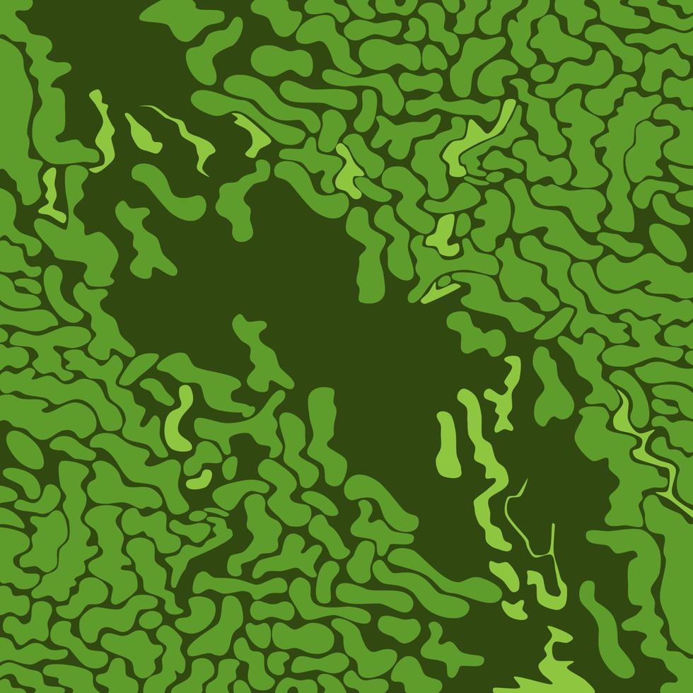 padrão de linha livre de ilustração de textura de linha abstrata em fundo verde vetor
