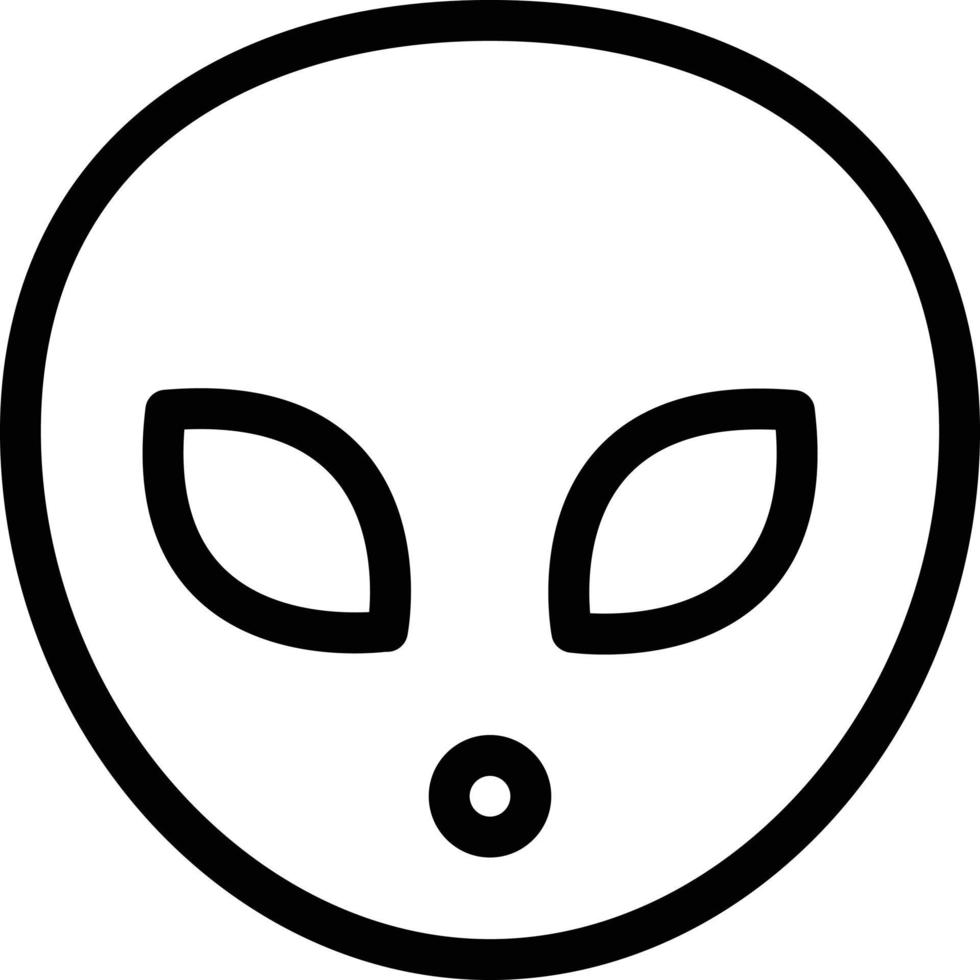 ilustração vetorial alienígena em símbolos de qualidade background.premium. ícones vetoriais para conceito e design gráfico. vetor