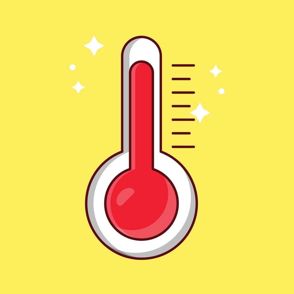 ilustração vetorial de temperatura em símbolos de qualidade background.premium. ícones vetoriais para conceito e design gráfico. vetor