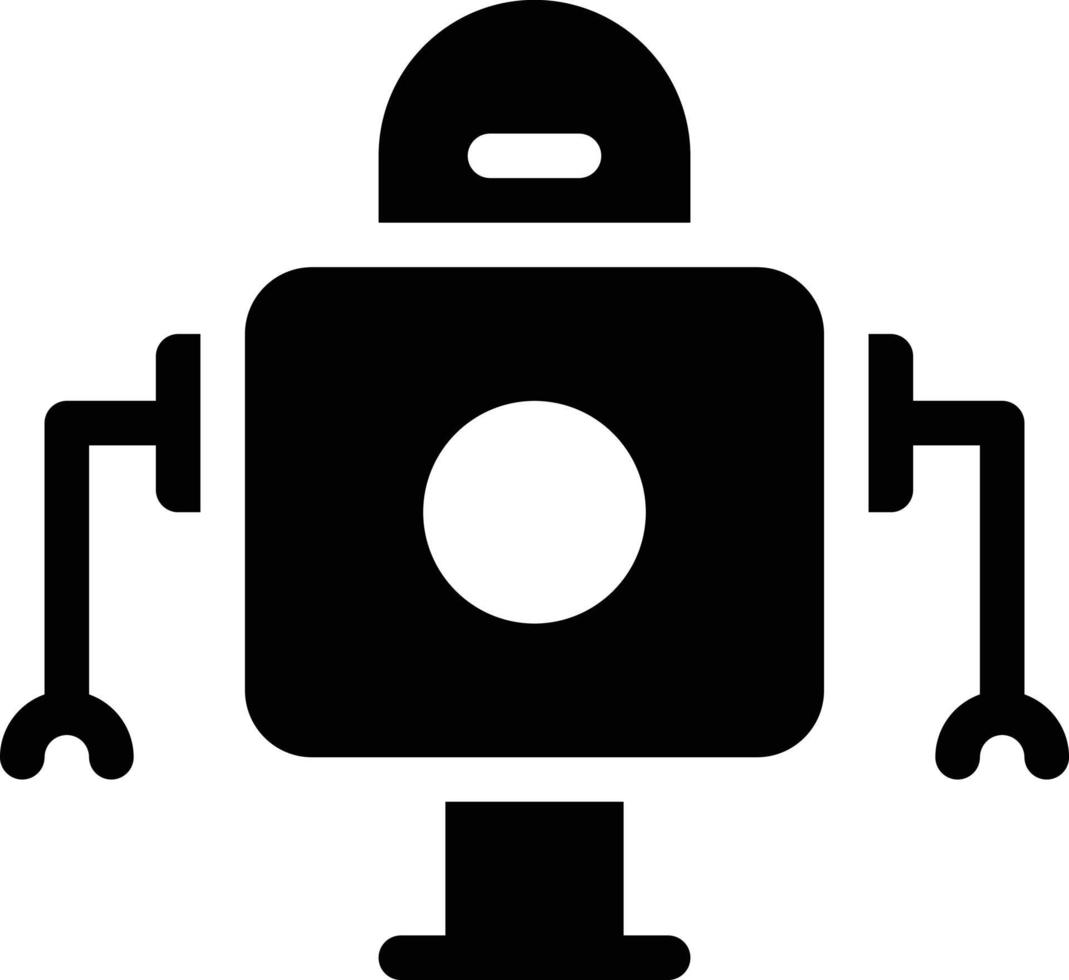 ilustração em vetor robô em símbolos de qualidade background.premium. ícones vetoriais para conceito e design gráfico.