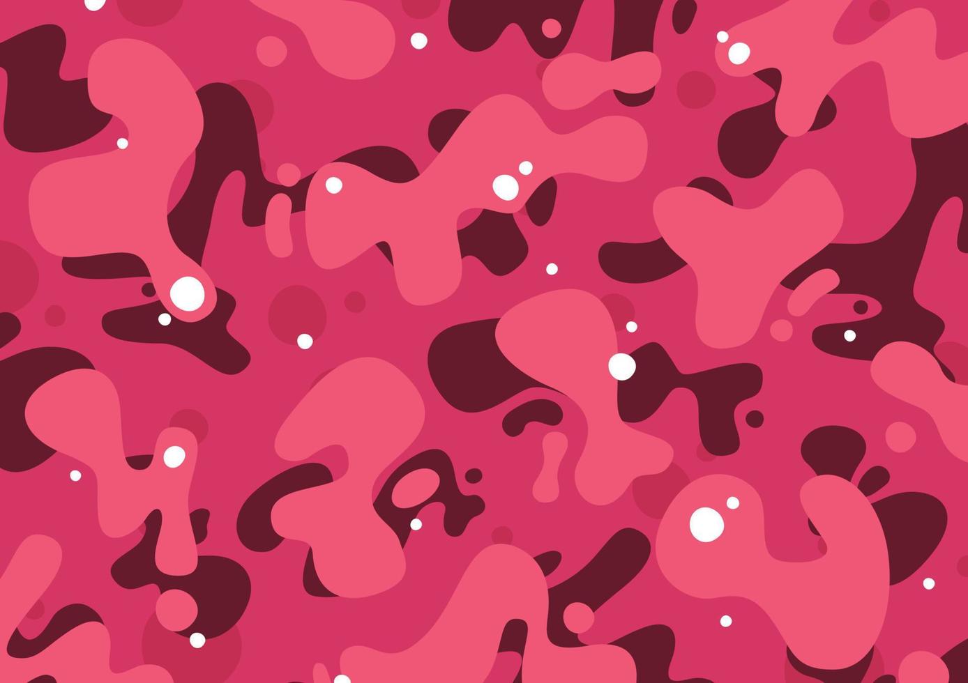 padrão de vetor de desenhos animados de camuflagem rosa, design de camuflagem de arte de textura de moda.
