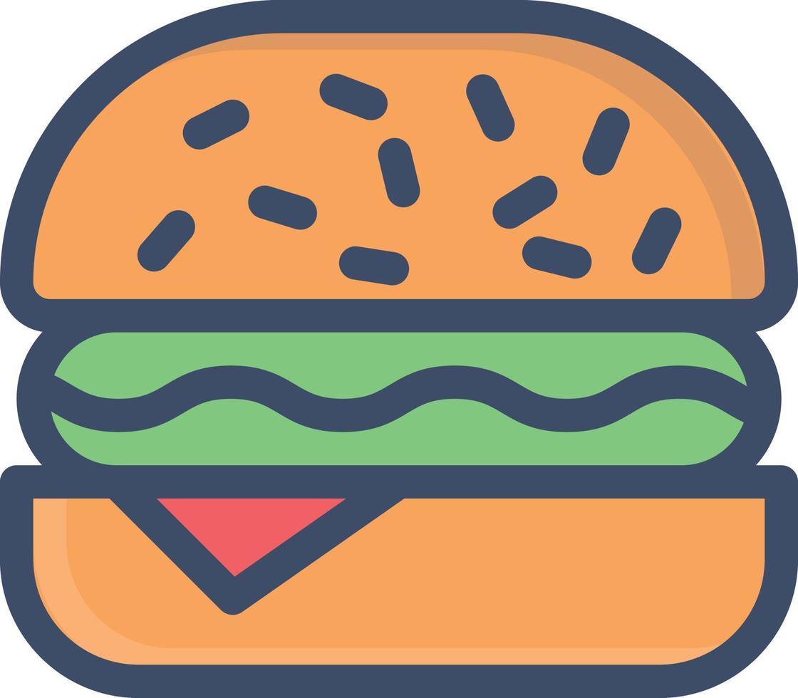 ilustração vetorial de hambúrguer em símbolos de qualidade background.premium. ícones vetoriais para conceito e design gráfico. vetor