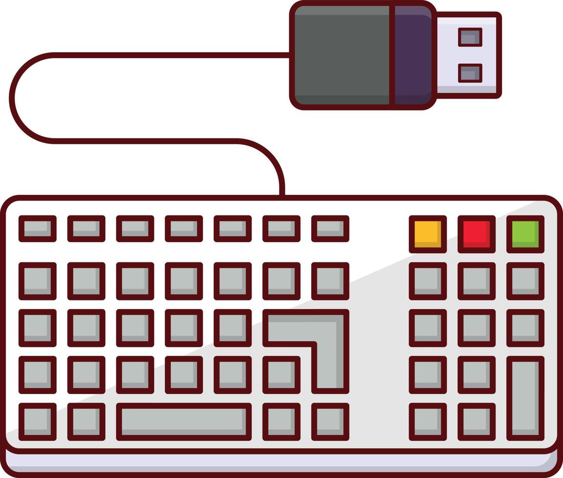 ilustração vetorial de teclado em símbolos de qualidade background.premium. ícones vetoriais para conceito e design gráfico. vetor