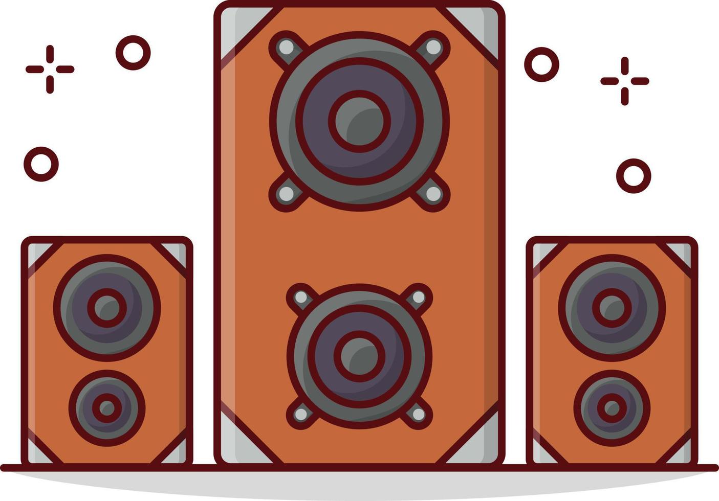 ilustração em vetor woofer em símbolos de qualidade background.premium. ícones vetoriais para conceito e design gráfico.