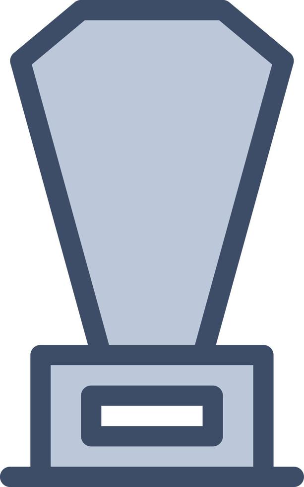 ilustração em vetor troféu em símbolos de qualidade background.premium. ícones vetoriais para conceito e design gráfico.