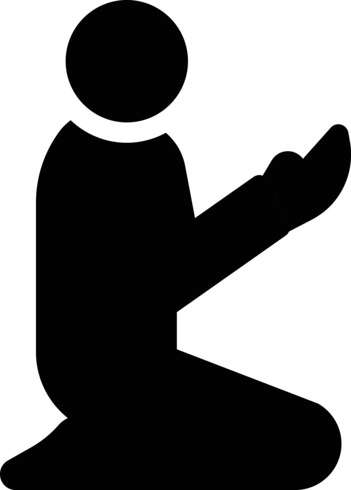 ilustração em vetor oração muçulmana em símbolos de qualidade background.premium. ícones vetoriais para conceito e design gráfico.