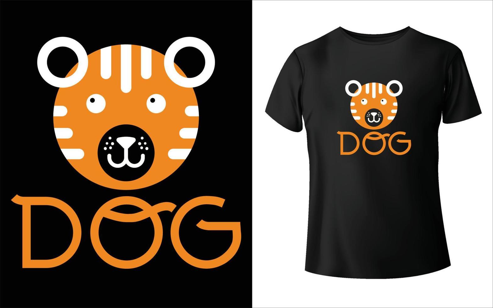 vetor de cão de arte vetorial de camiseta de dia de cachorro, design de camiseta de cachorro, feliz dia de cachorro.