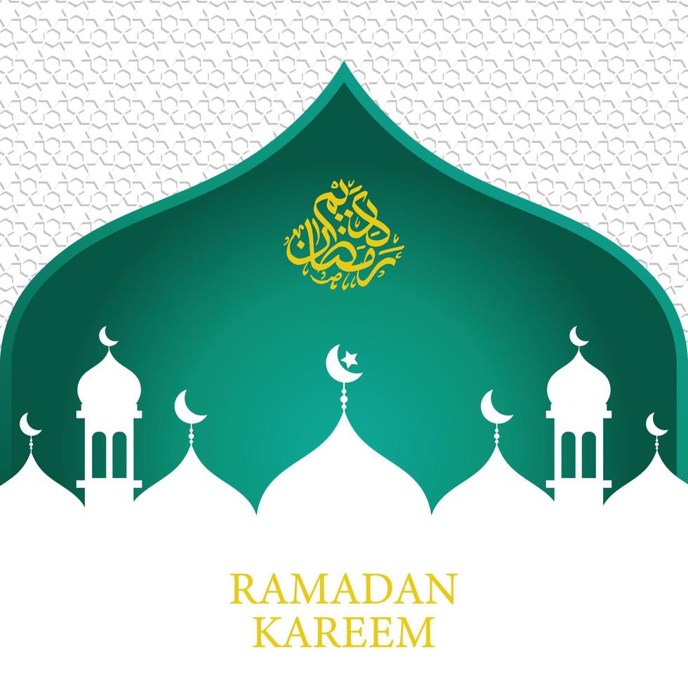 modelo de banner mídia social, saudação ramadan kareem vetor