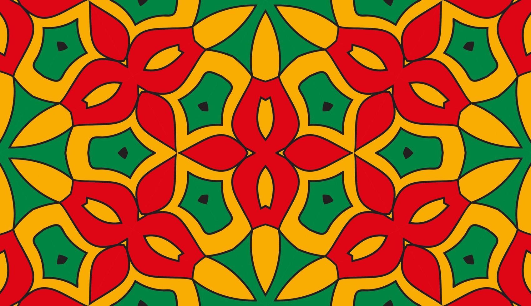 abstrato colorido doodle flor geométrica padrão sem emenda. fundo floral. mosaico de caleidoscópio, geo telha de ornamento de linha fina. vetor