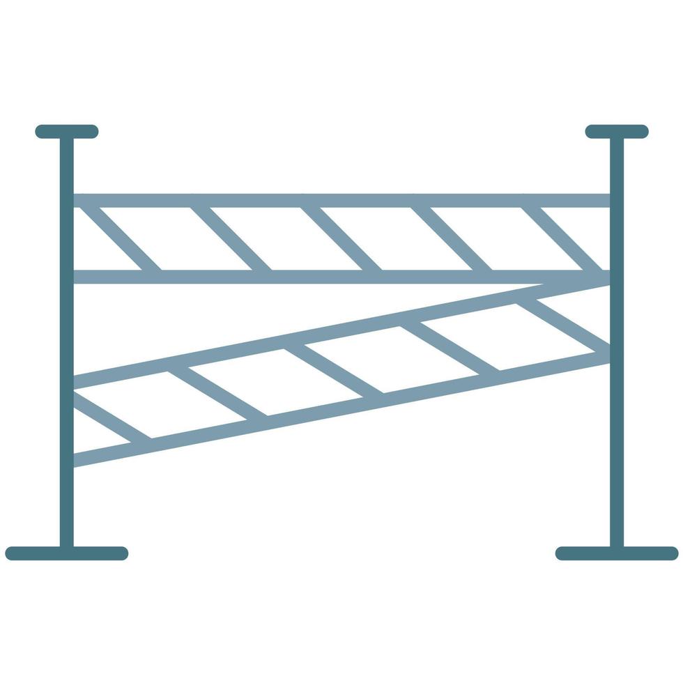 ícone de duas cores da linha da cena do crime vetor