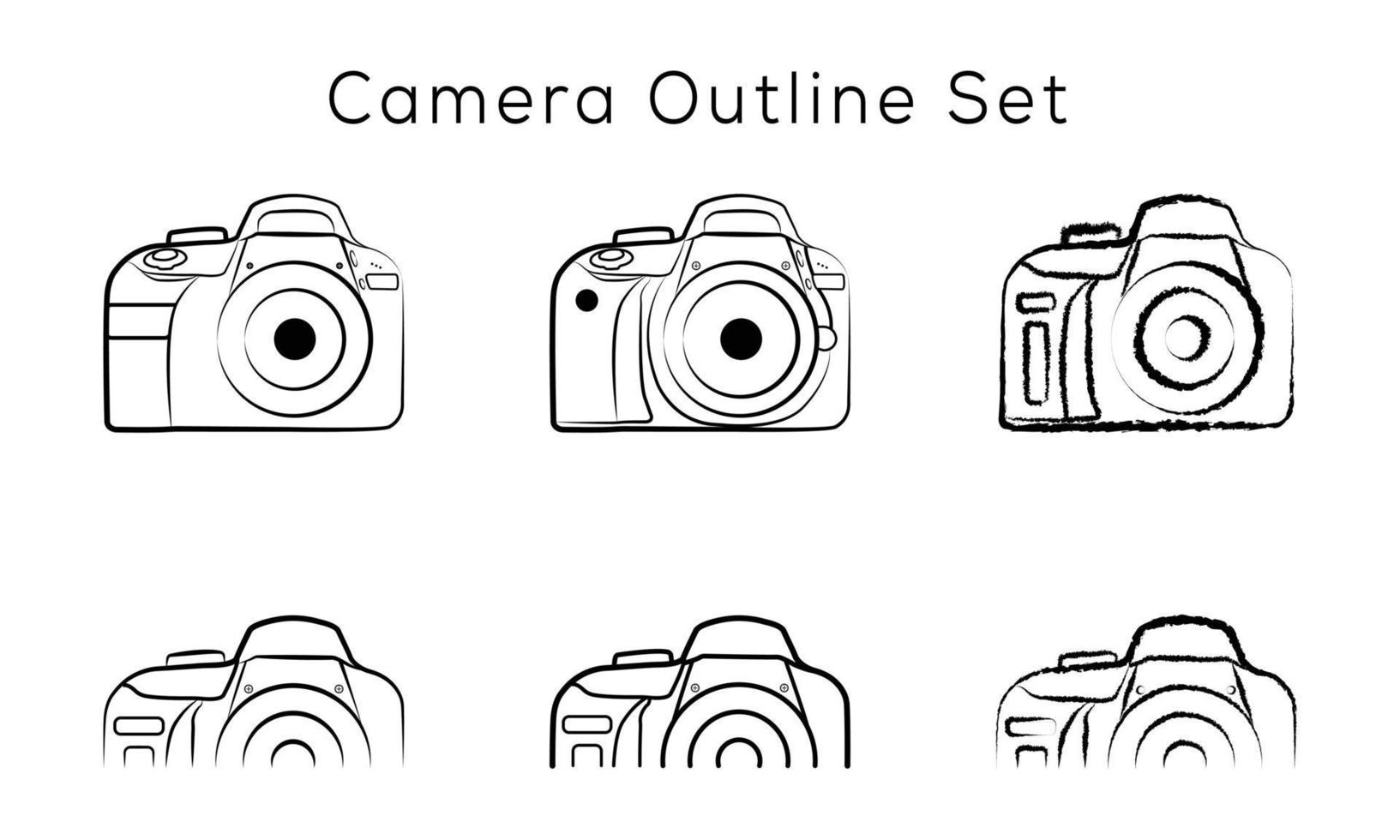 ícone de linha de câmera fotográfica, ilustração de logotipo de vetor de contorno, pictograma linear isolado no fundo branco