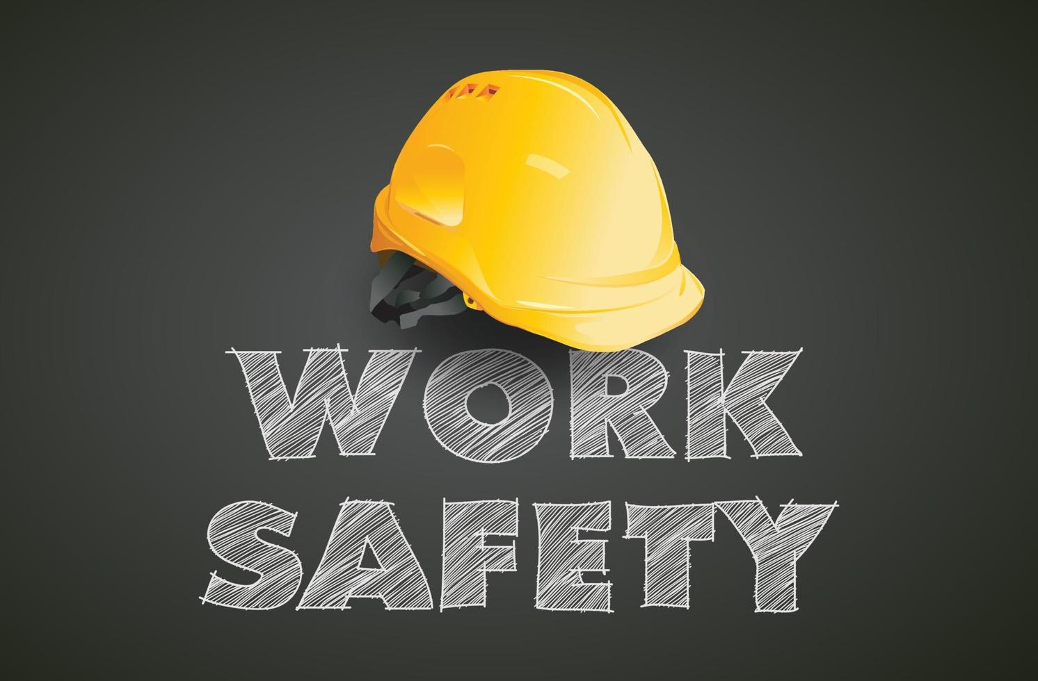 segurança do trabalho, equipamentos de segurança, conceito de construção, desenho vetorial vetor