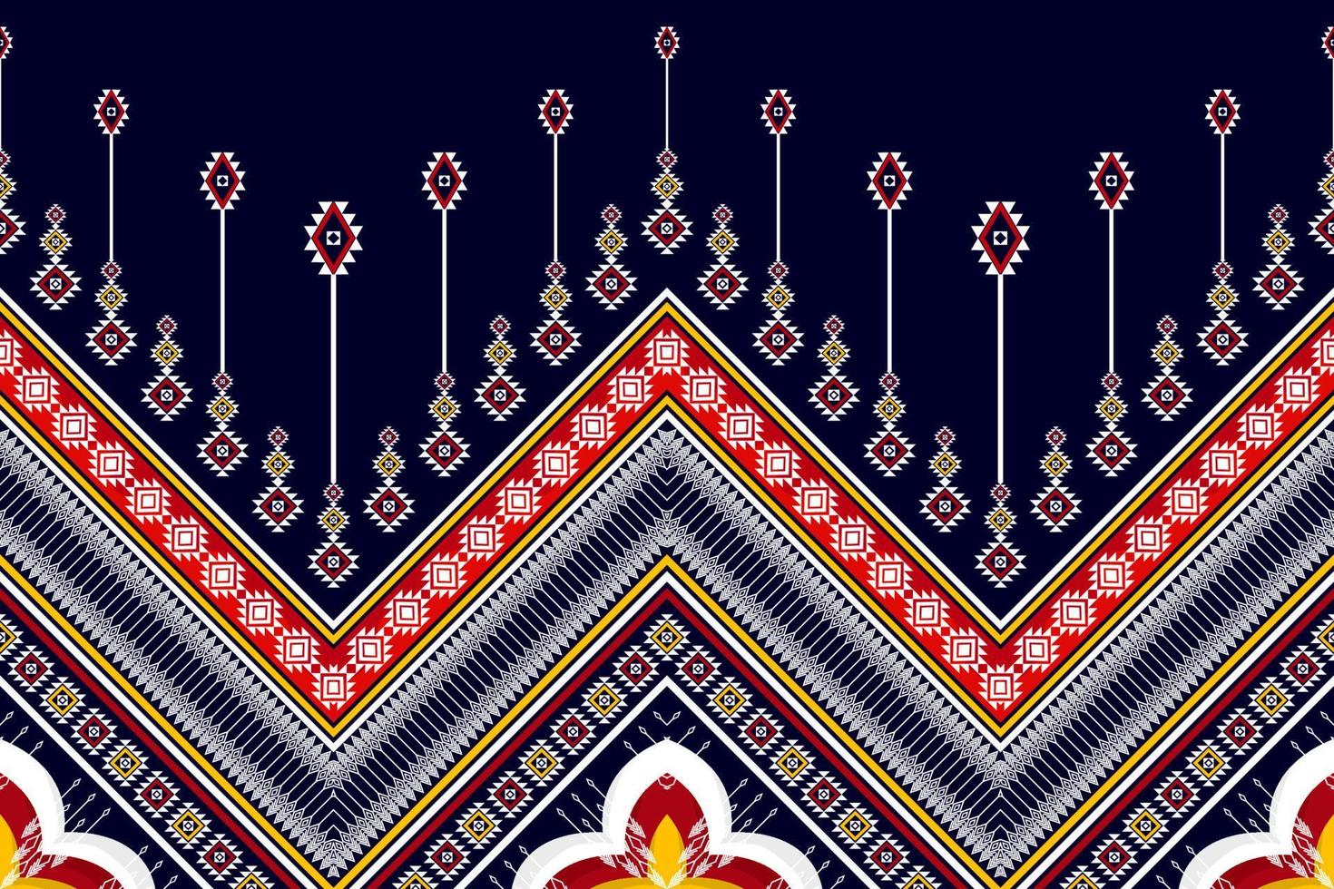 design de padrão étnico geométrico abstrato. tecido asteca tapete mandala ornamento boho nativo chevron têxtil decoração wallpaper. fundo de vetor de bordado tradicional étnico tribal