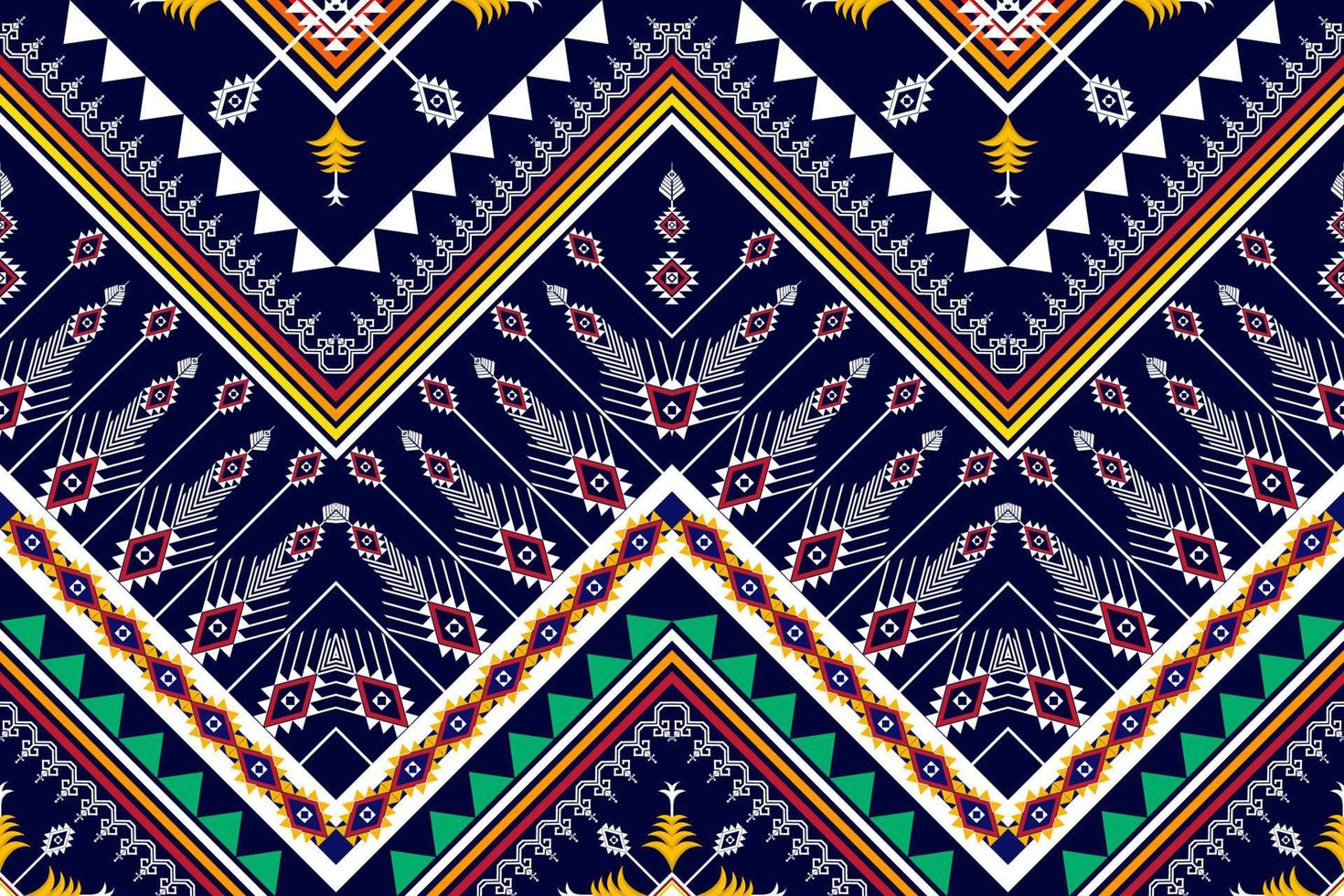 design de padrão étnico geométrico abstrato. tecido asteca tapete mandala ornamento boho nativo chevron têxtil decoração wallpaper. fundo de vetor de bordado tradicional étnico tribal