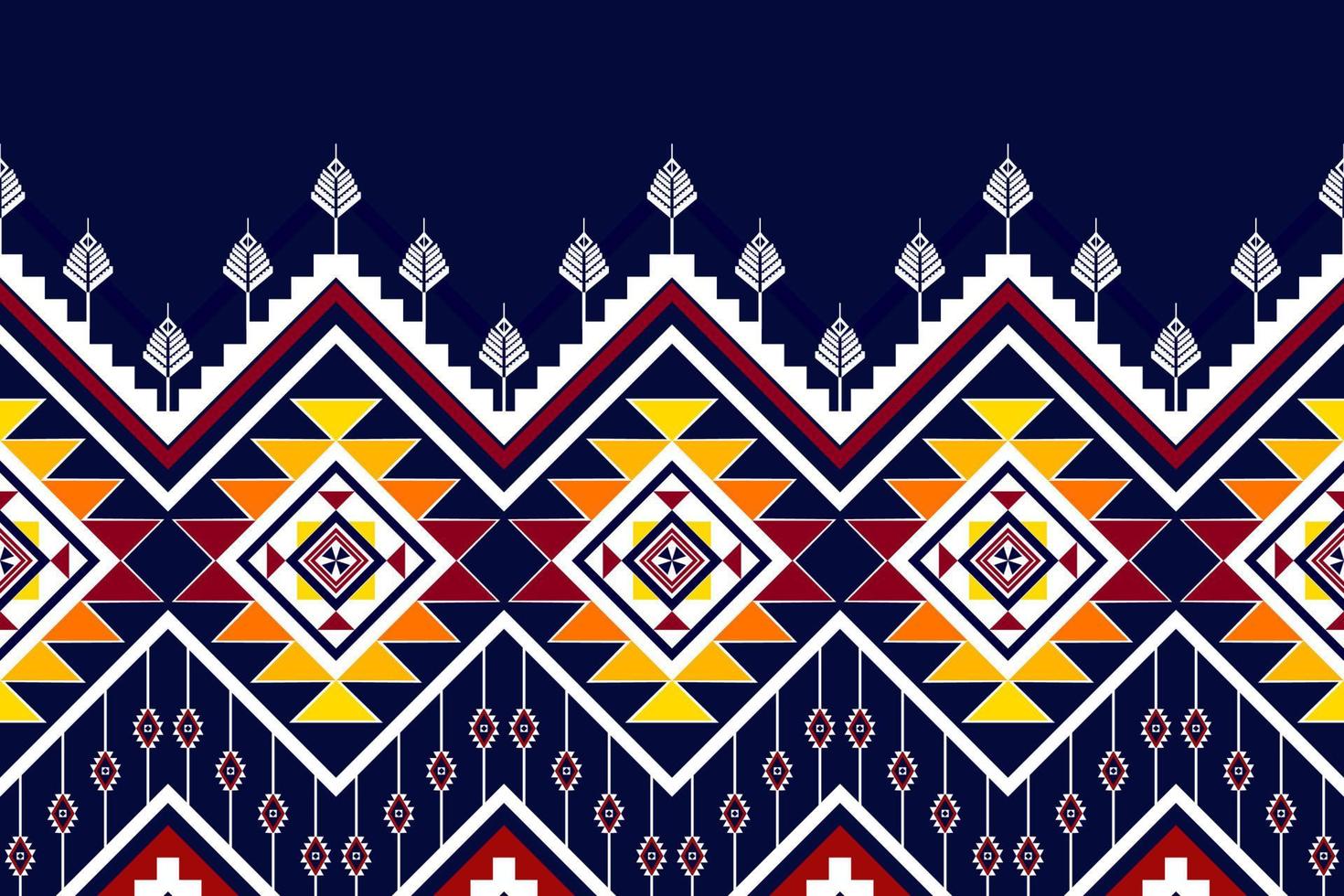 design de padrão étnico abstrato geométrico. tecido asteca tapete mandala ornamento étnico chevron têxtil decoração wallpaper. fundo de ilustrações vetoriais de bordado tradicional boho tribal tribal vetor