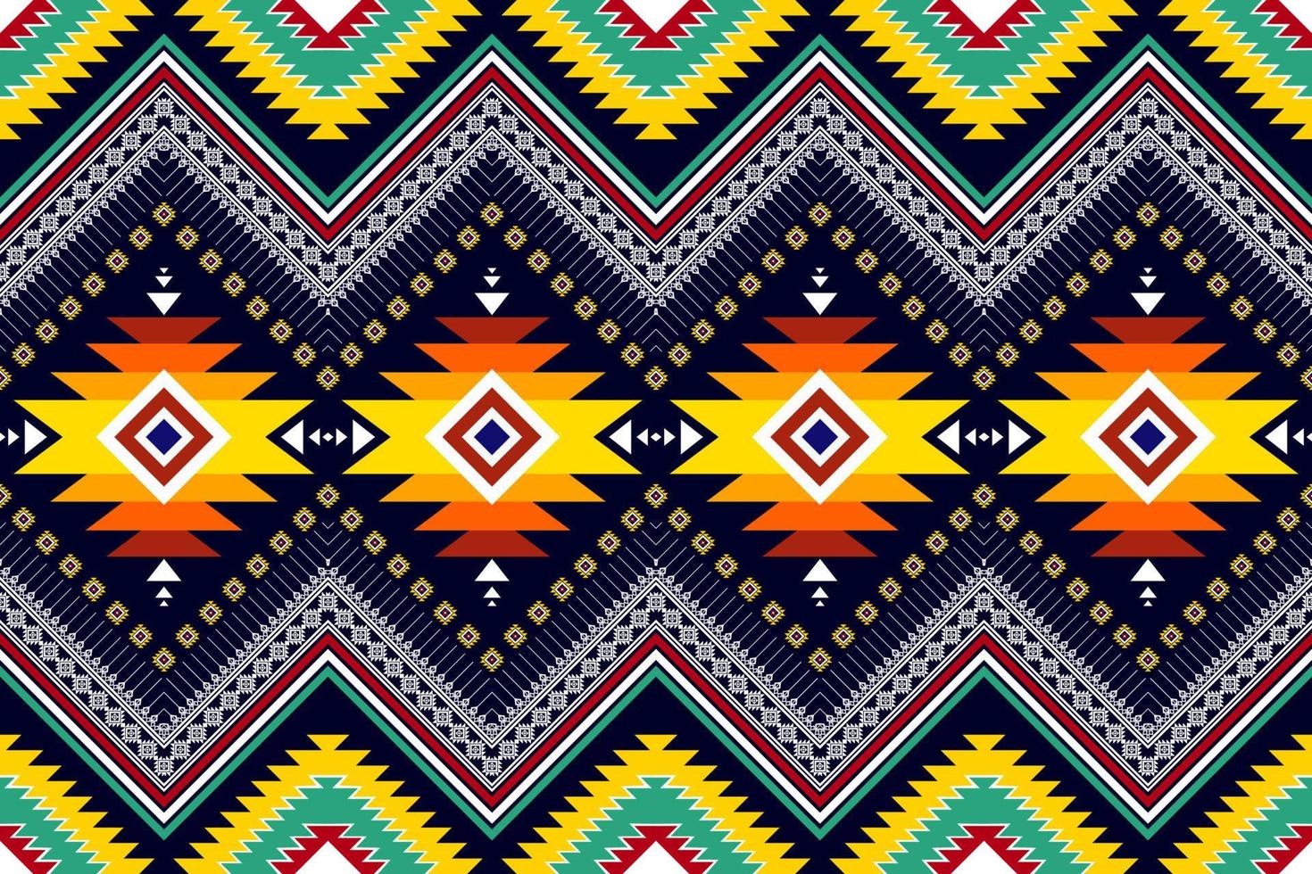 design de padrão étnico abstrato geométrico. tecido asteca tapete mandala ornamento étnico chevron têxtil decoração wallpaper. fundo de ilustrações vetoriais de bordado tradicional boho tribal tribal vetor