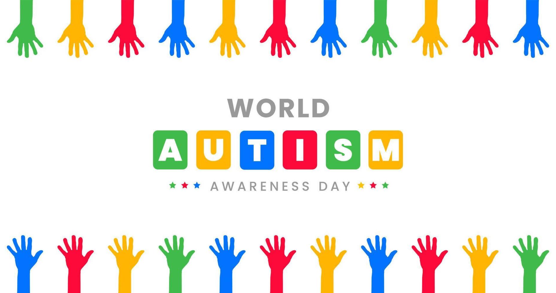 fundo do dia mundial do autismo. 2 de abril fundo do dia mundial da conscientização do autismo 2022 design de fundo do dia mundial do autismo vetor