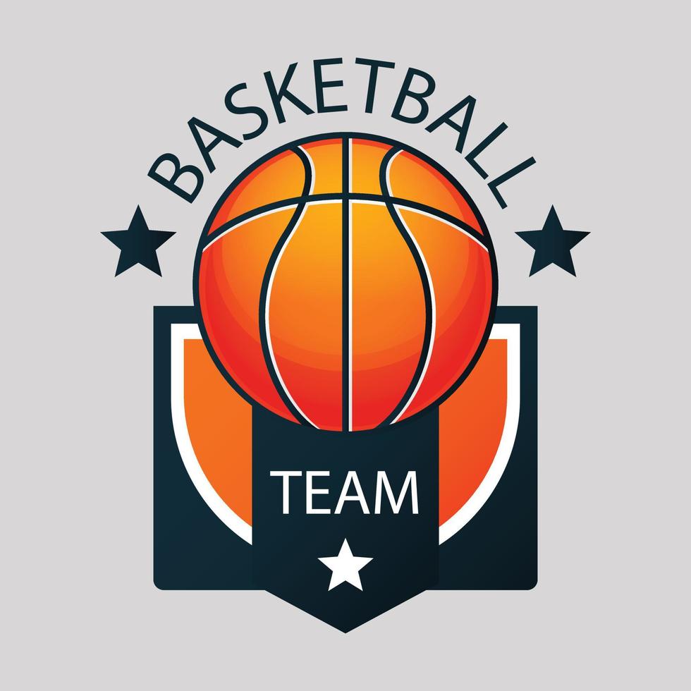 design de modelo de logotipo de basquete abstrato vetor