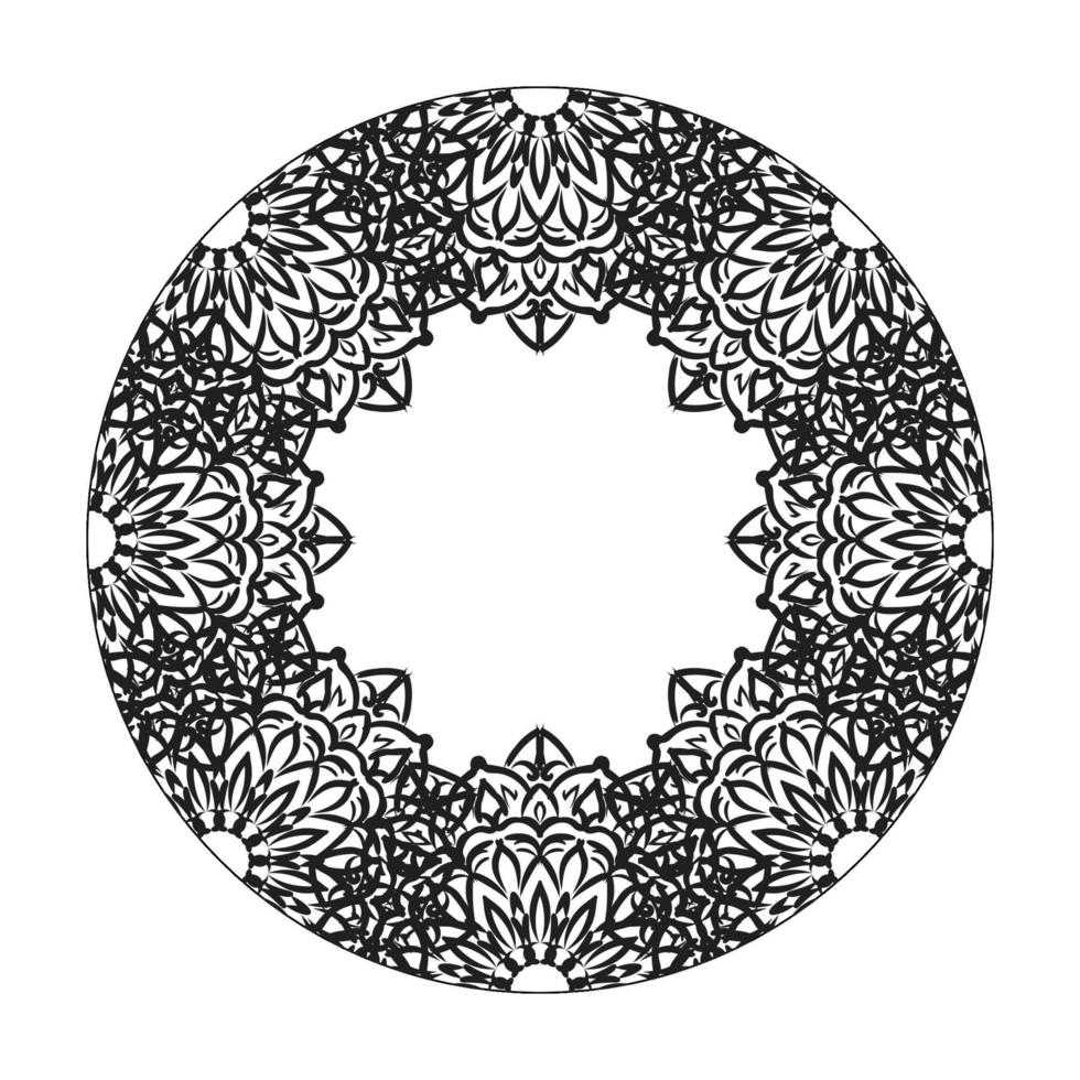 mandala desenhada à mão. decoração em ornamento de doodle oriental étnica. vetor