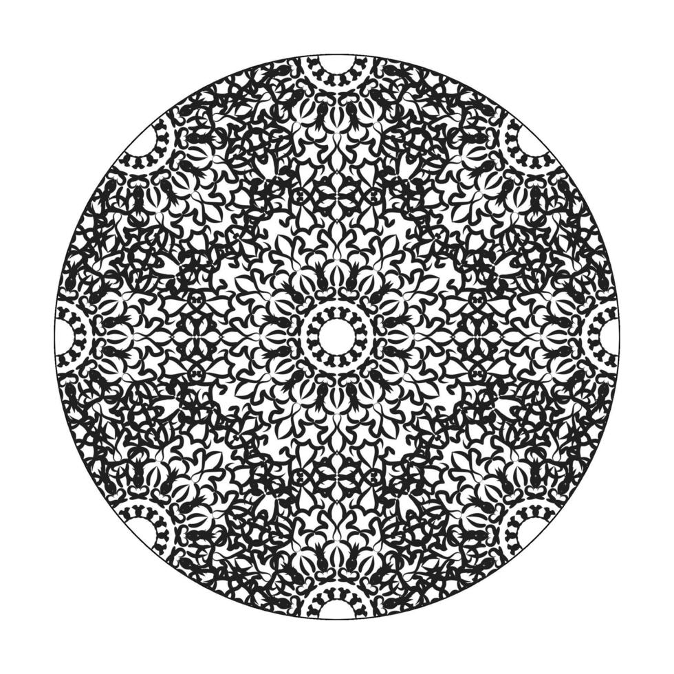 mandala desenhada à mão. decoração em ornamento de doodle oriental étnica. vetor