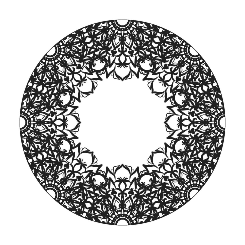 mandala desenhada à mão. decoração em ornamento de doodle oriental étnica. vetor