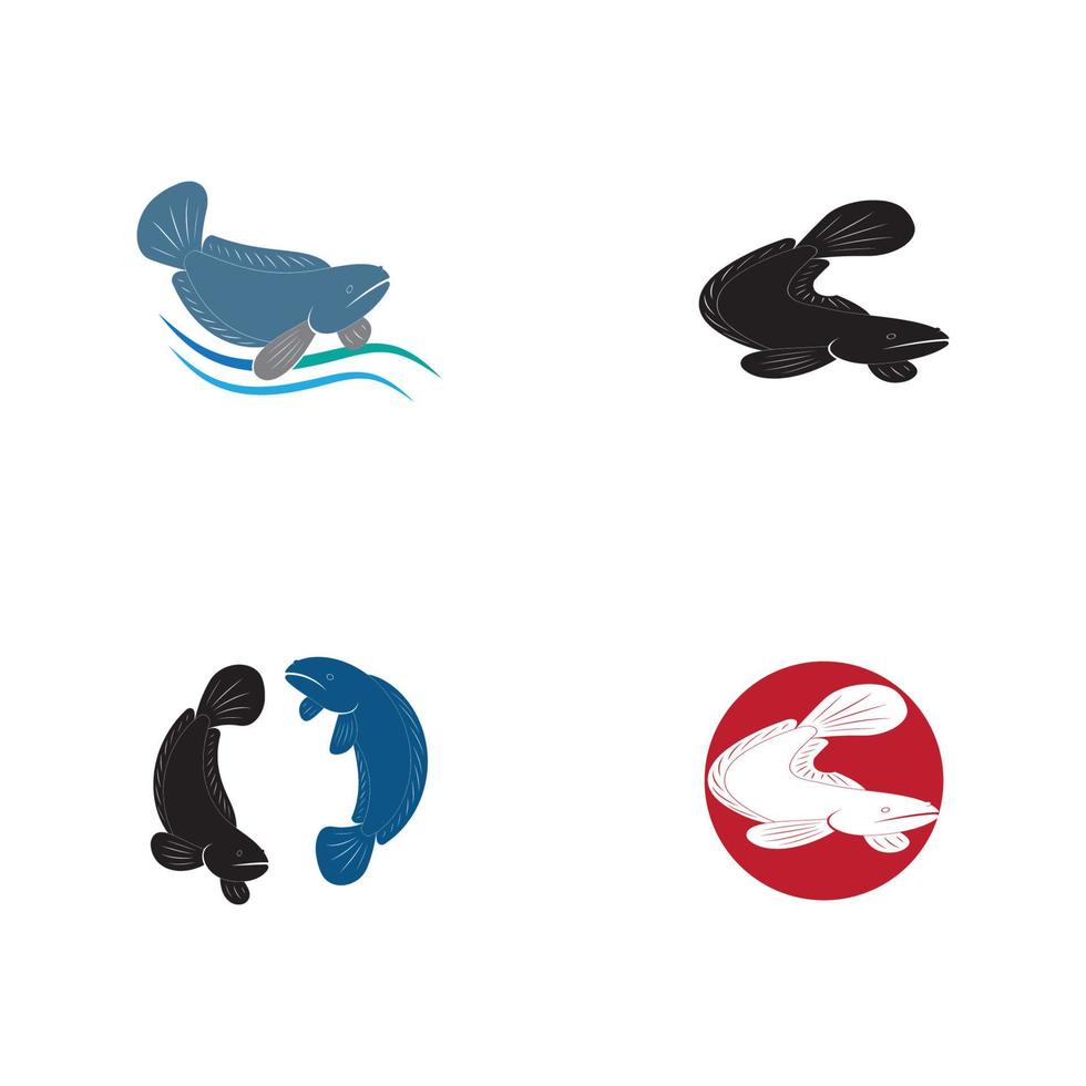 vetor de logotipo de cortiça de peixe, modelo de conceitos de design de logotipo de cortiça de peixe criativo