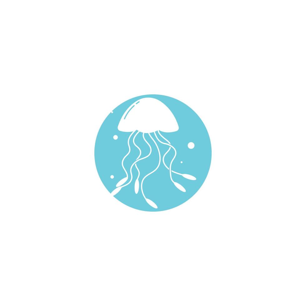 modelo de vetor de logotipo de água-viva