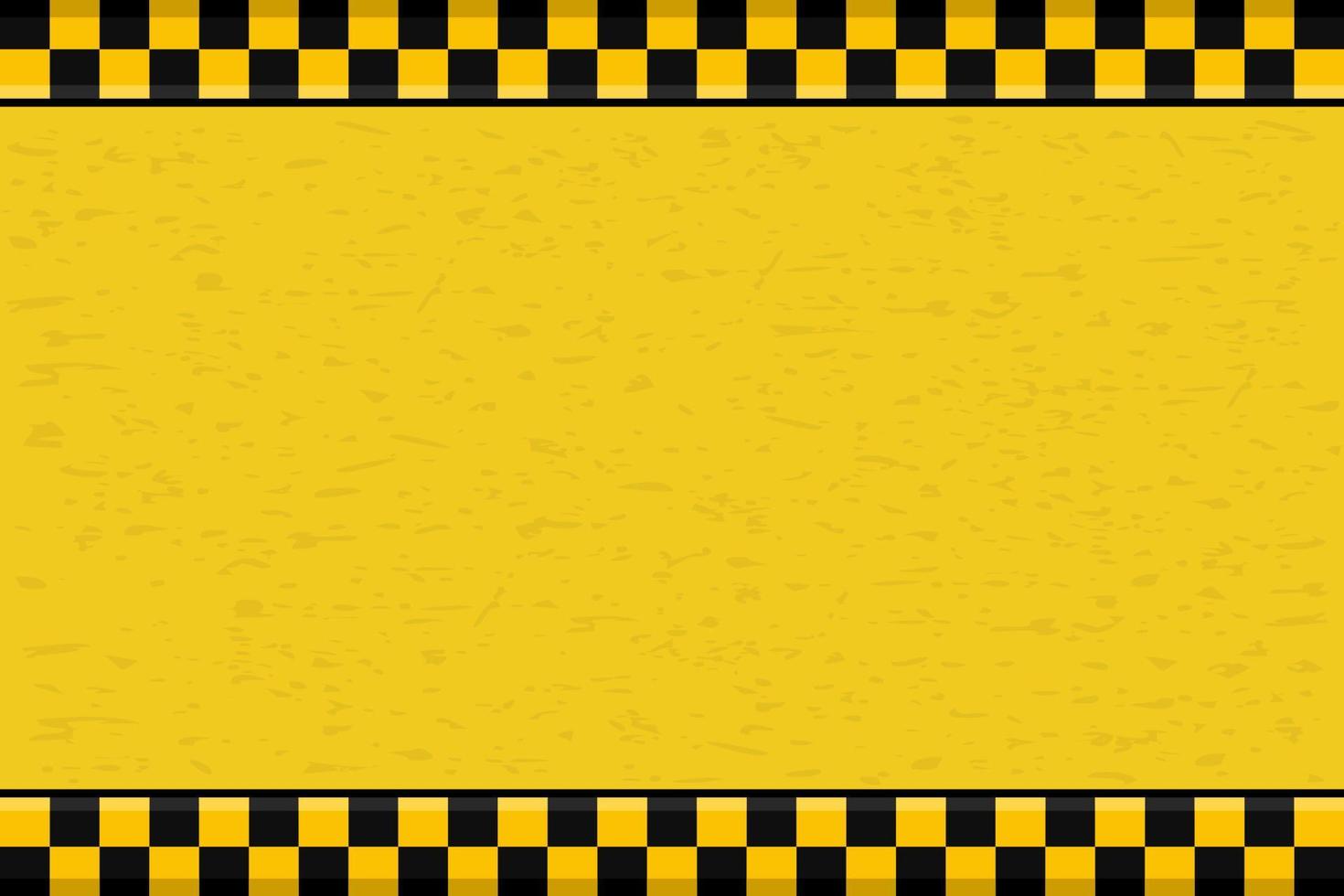 sinal de aviso de construção fundo de design de retângulo de linha preta amarela vetor