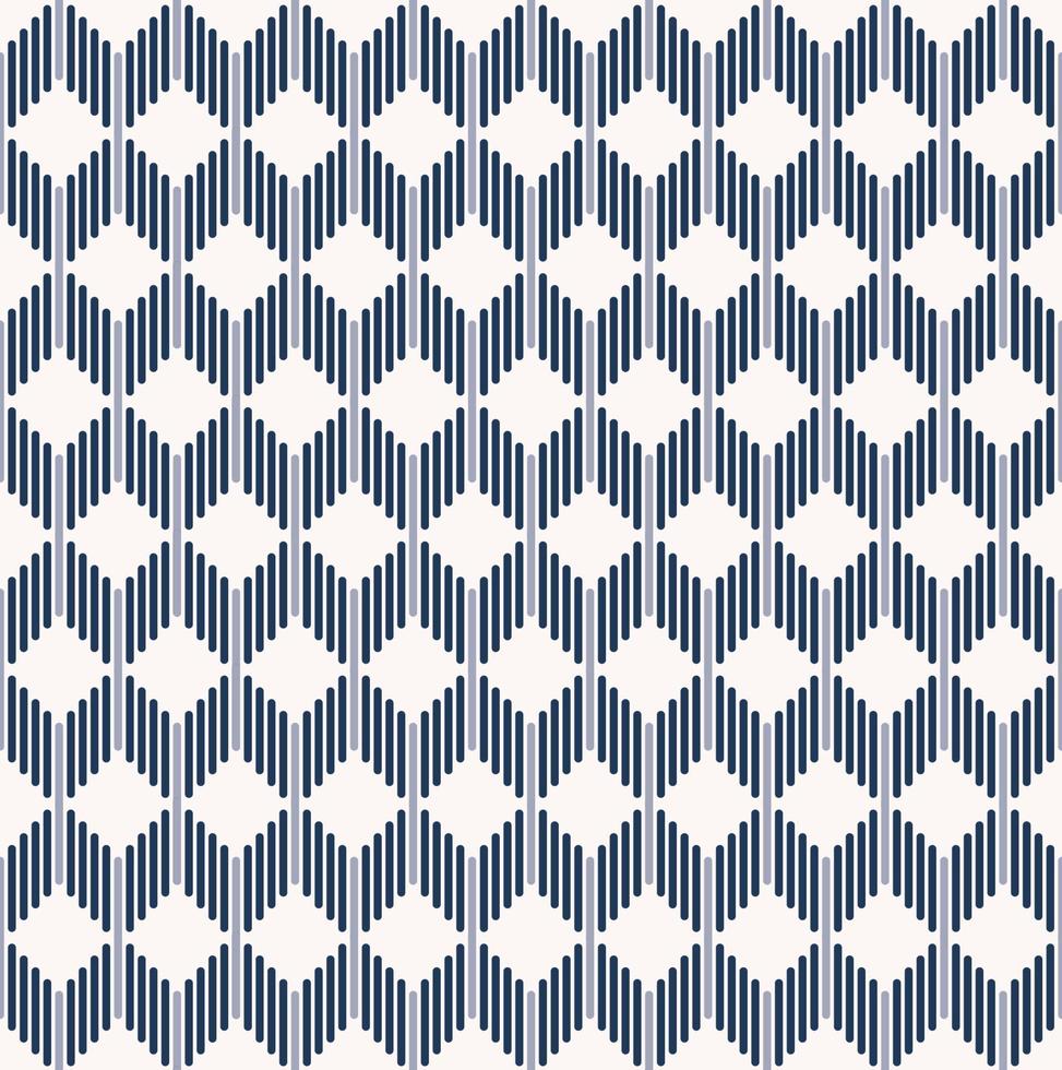 forma geométrica moderna em ziguezague de chevron de pequena linha sem costura padrão de fundo de cor azul. uso para tecido, têxtil, capa, elementos de decoração de interiores, estofados, embrulhos. vetor