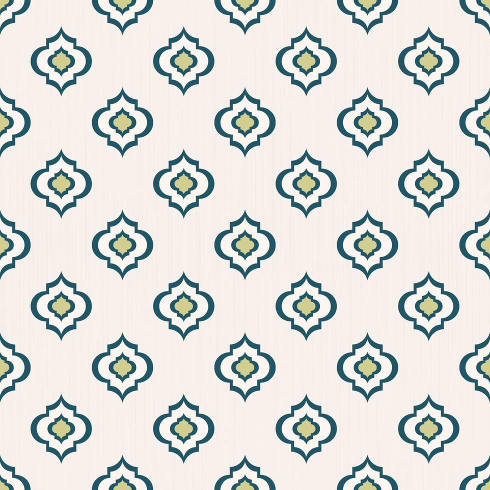 pequeno marrocos treliça forma grade sem costura padrão branco creme textura de fundo. padrão de sarongue batik. uso para tecidos, têxteis, elementos de decoração de interiores. estofamento, embrulho. vetor