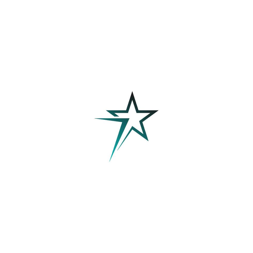 ícone de vetor de modelo de logotipo estrela